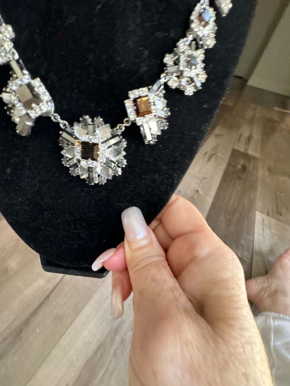 Kate Spade New York Statement Crystal Cluster Bib Necklace